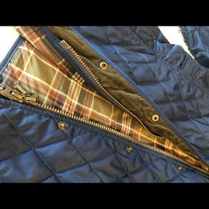 LL Bean Women’s Quilted Riding Jacket- navy